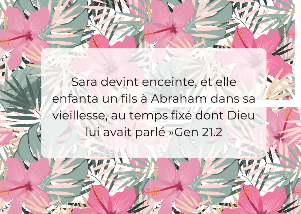 Elle prit donc la responsabilité d’élaborer un plan pour réaliser cette promesse divine.