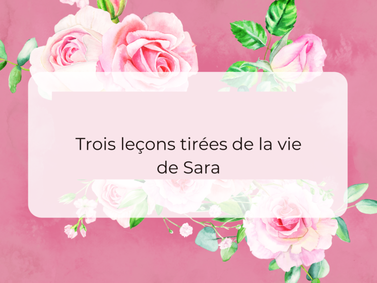 Si de nos jours, grâce à l'avancée de la science et de la technologie, il existe des traitements contre l’infertilité des femmes comme la fécondation in vitro, des chirurgies et d’autres alternatives, à l'époque de Sara, ce n'était pas le cas. De son histoire, nous pouvons trois leçons de sa vie.